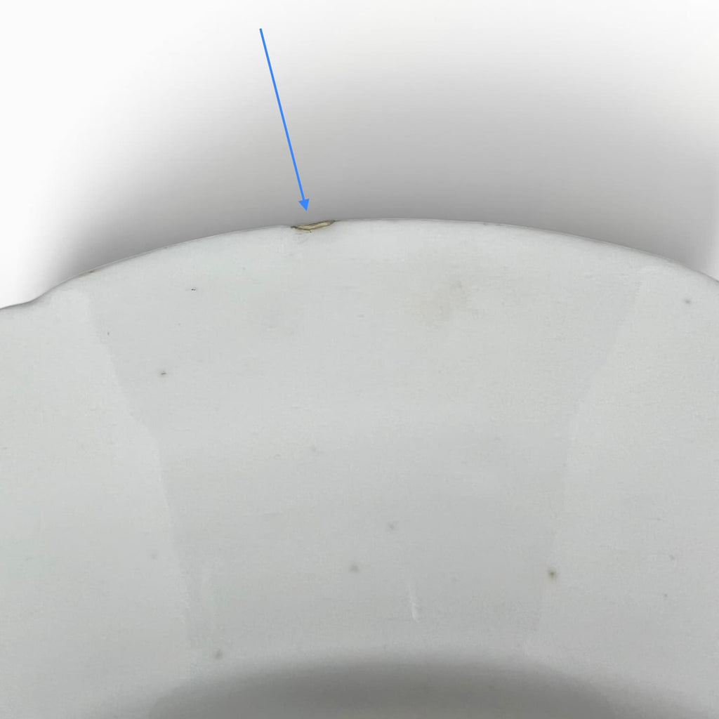 revers de l' éclat sur l' assiette en porcelaine de Bordeaux