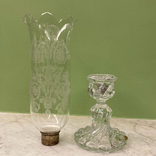 Ancien photophore en cristal de la Maison Baccarat