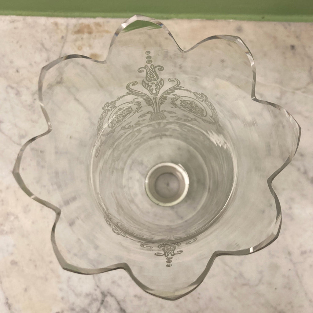 Ancien photophore en cristal de la Maison Baccarat