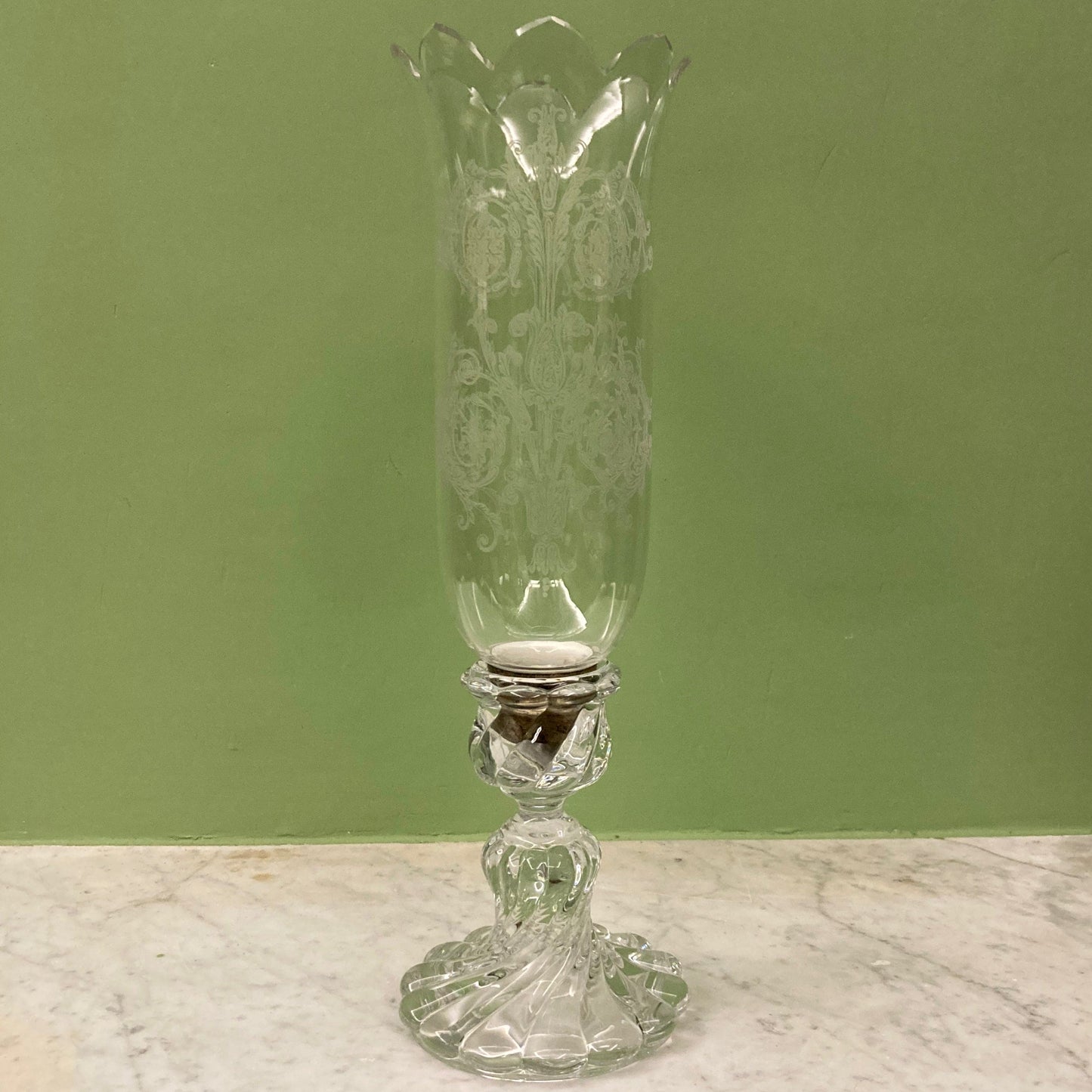 Ancien photophore en cristal de la Maison Baccarat