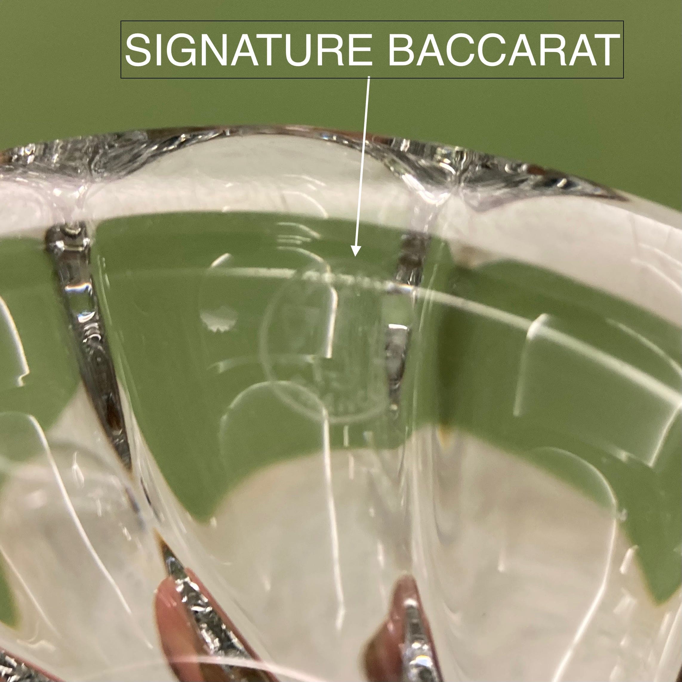 Ancien photophore en cristal de la Maison Baccarat