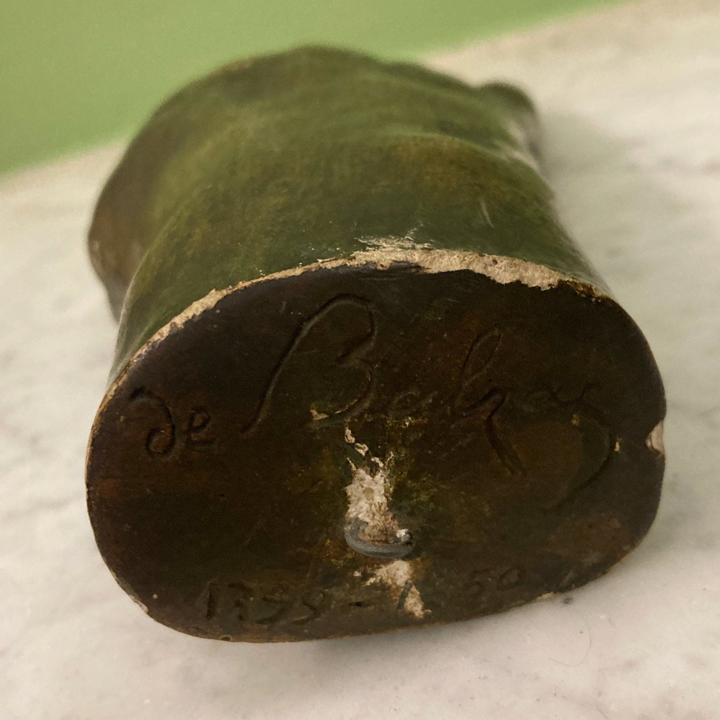 Moulage en plâtre de la main d' Honoré de Balzac vers 1900.