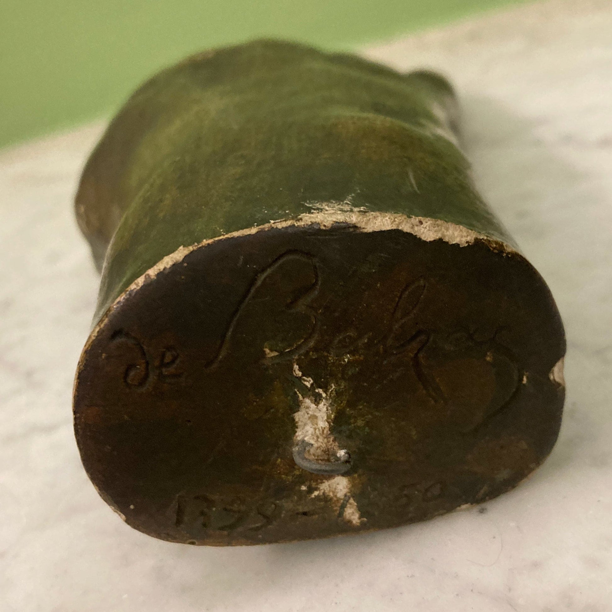 Moulage en plâtre de la main d' Honoré de Balzac vers 1900.