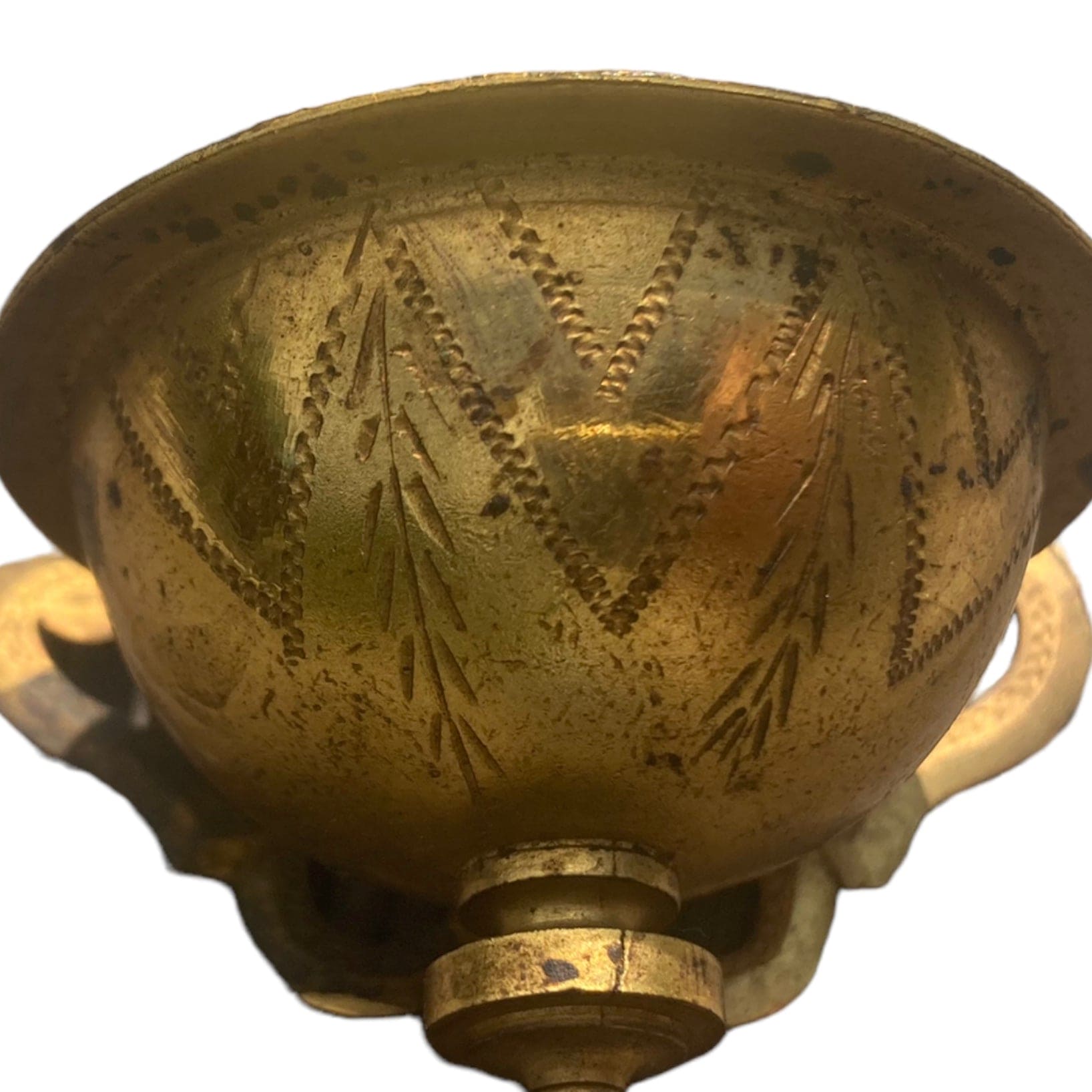 ancien bénitier Christ en médaillon