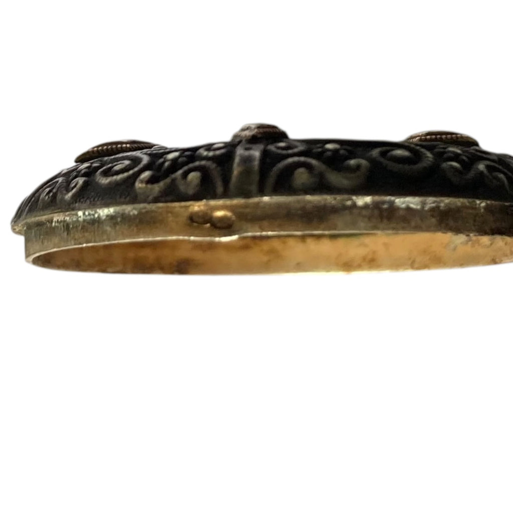 Boite à pilules en argent massif vers 1900