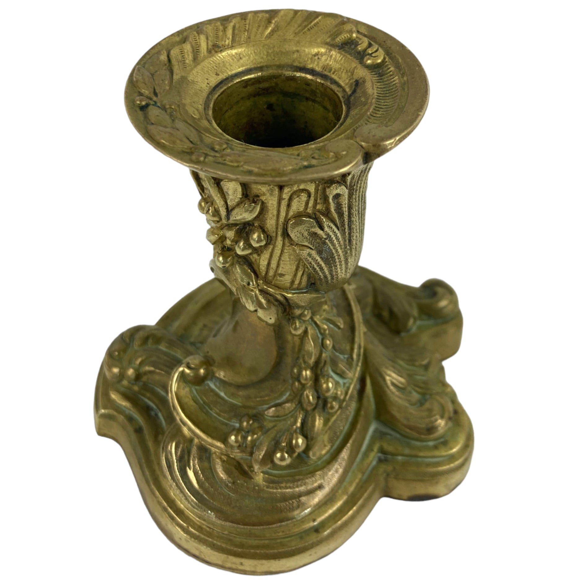 Bougeoir en bronze doré du XIXe siècle