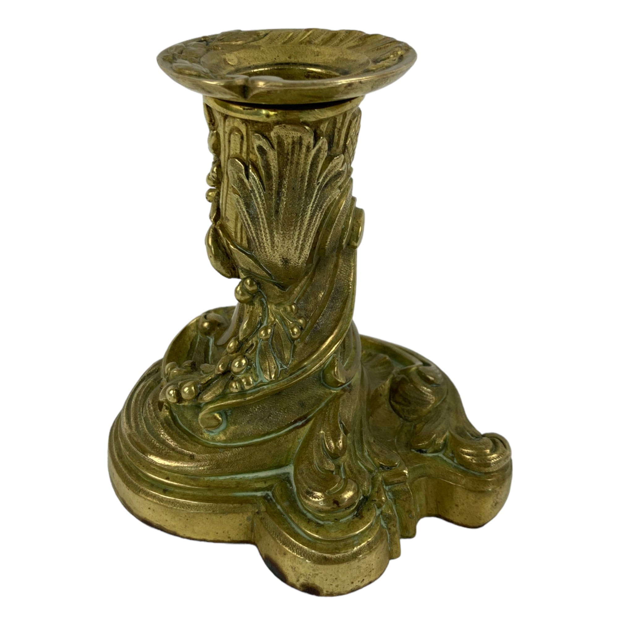 Bougeoir en bronze doré du XIXe siècle