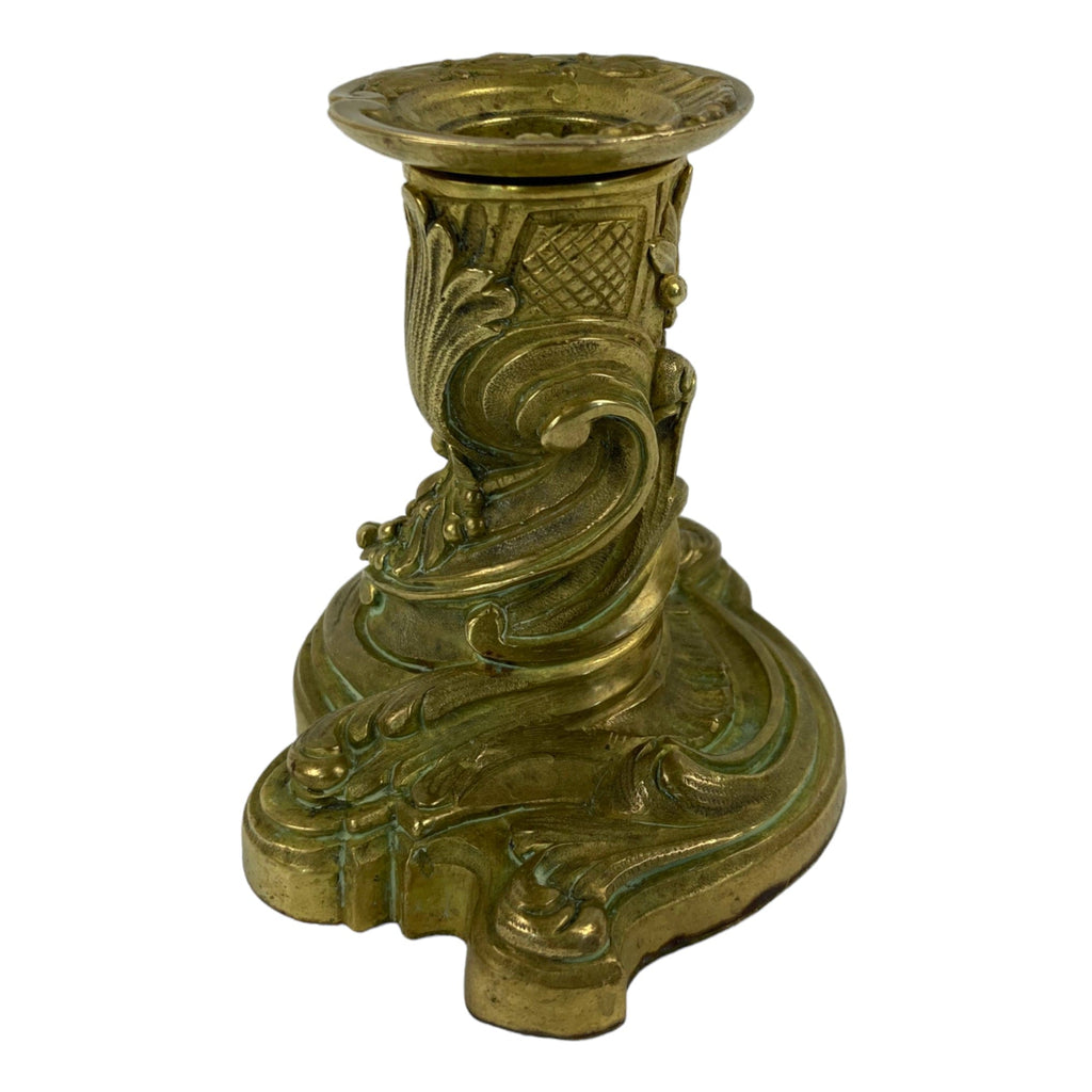 Bougeoir en bronze doré du XIXe siècle