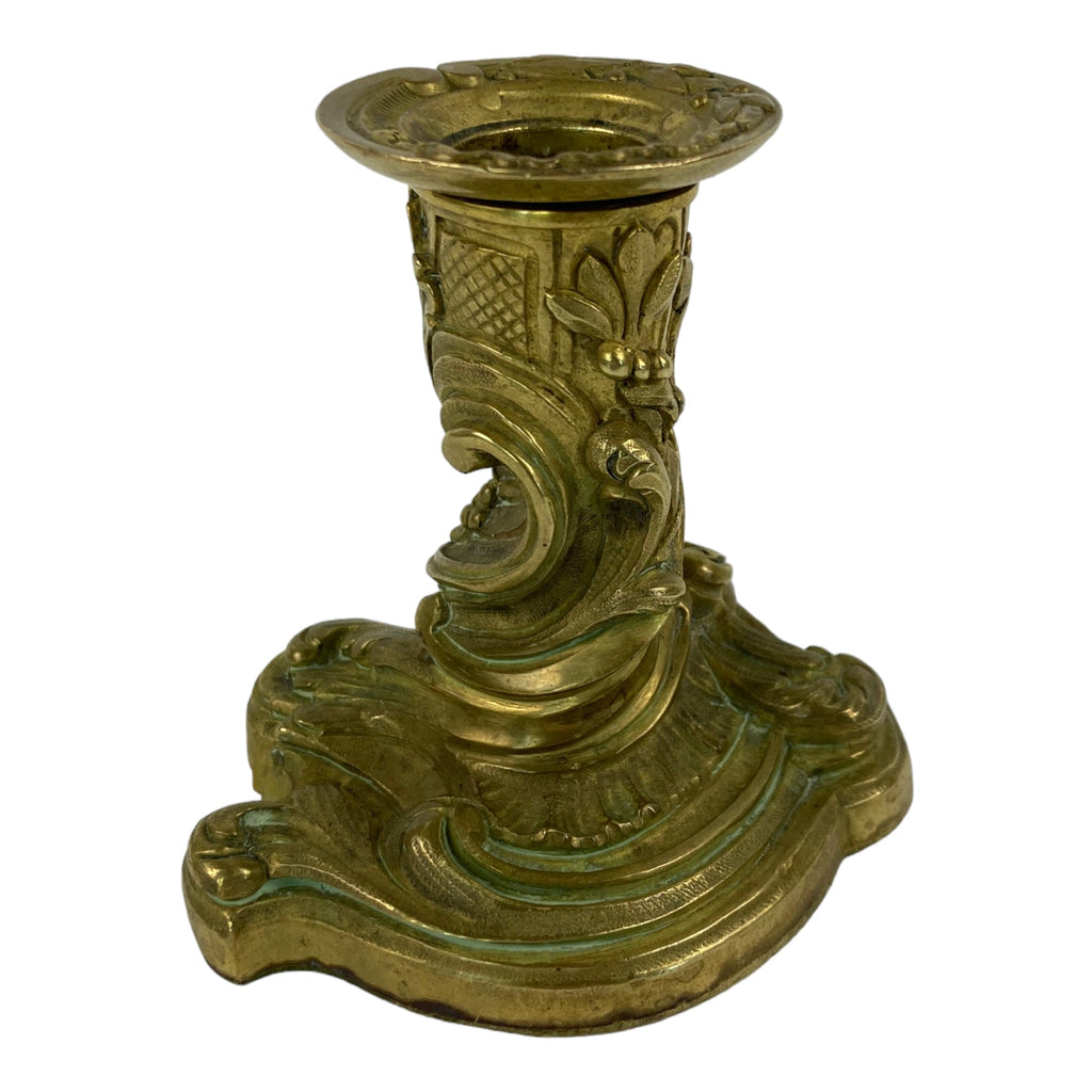 Bougeoir en bronze doré du XIXe siècle