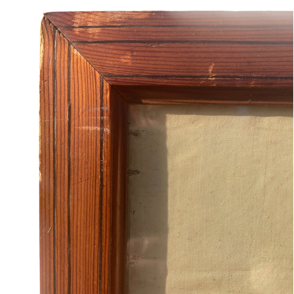 Broderie sur soie ancienne  allégorie de la prudence