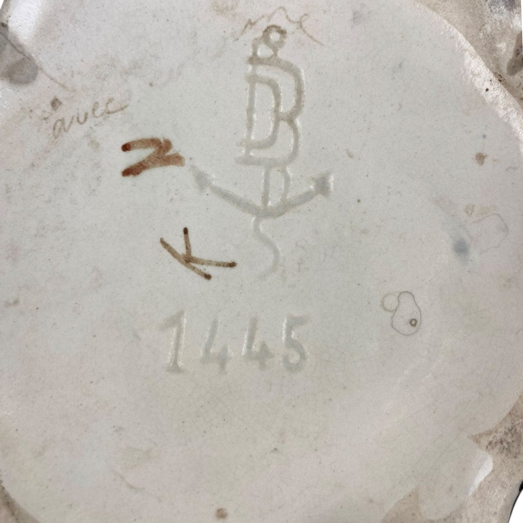 Gustave De Bruyn cache-pot sur colonne art nouveau