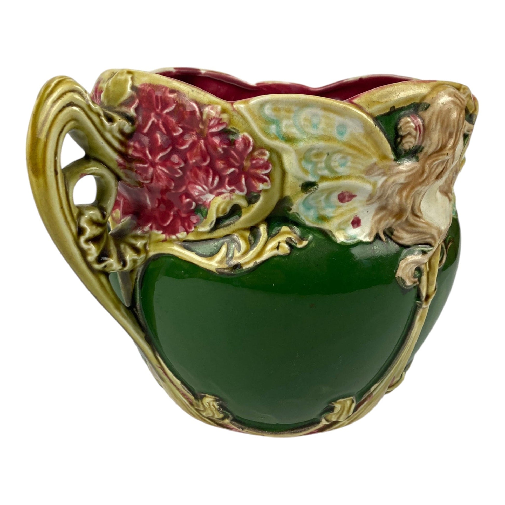 cache-pot en babotine Art Nouveau