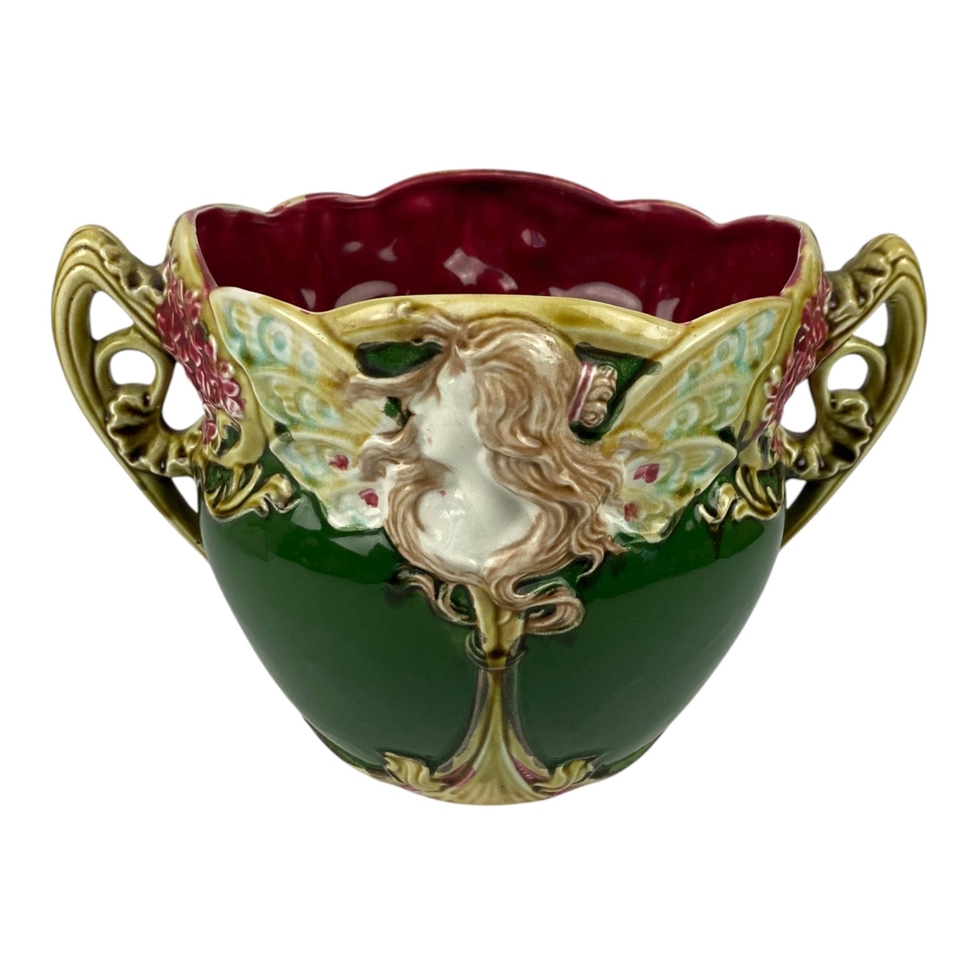 cache-pot en babotine Art Nouveau