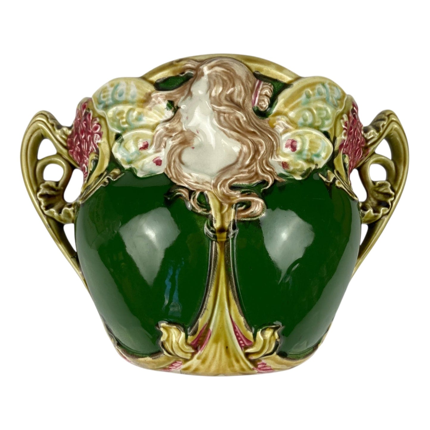 cache-pot en babotine Art Nouveau