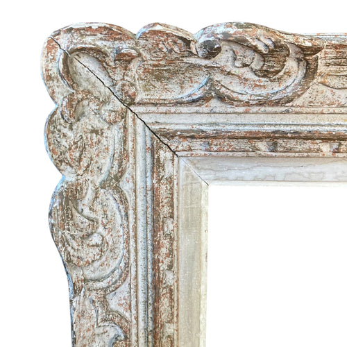 Old Montparnasse frame in carved wood with Berain style decor