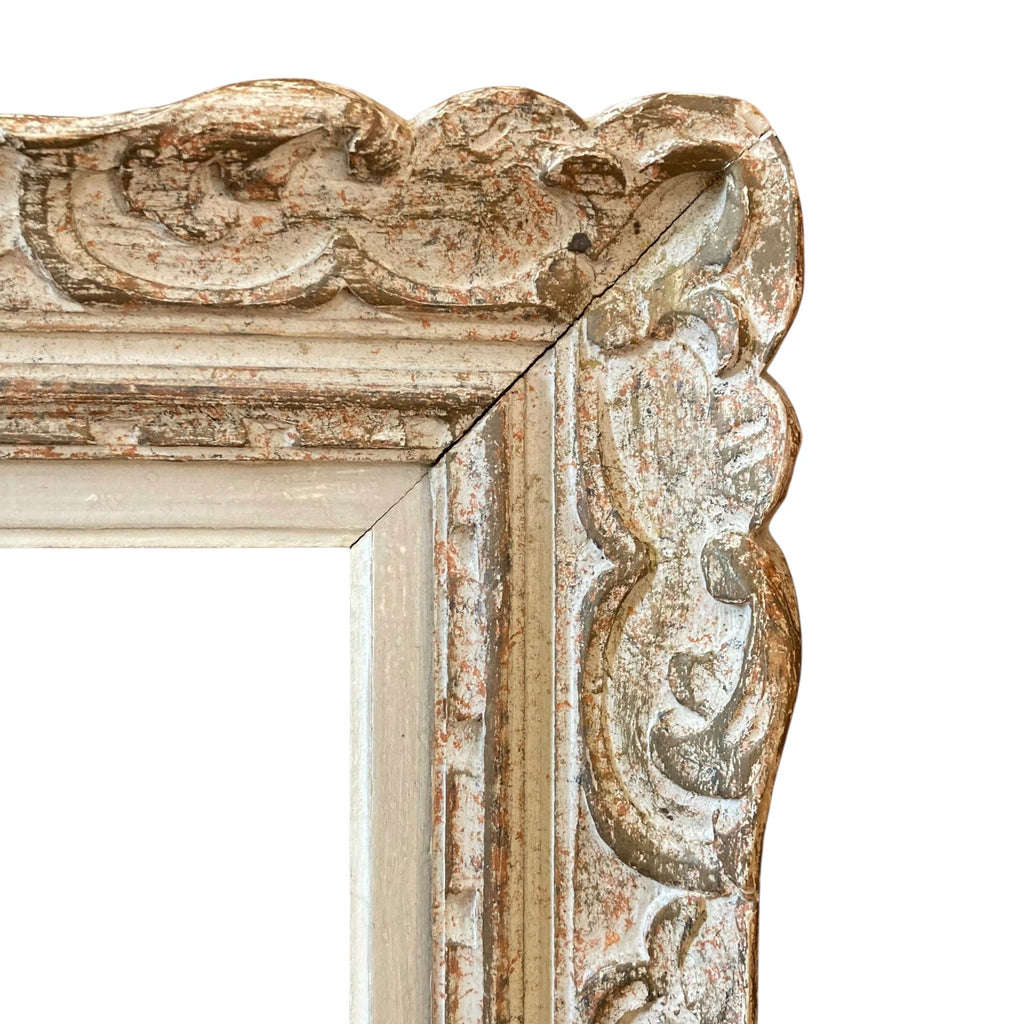 Ancien cadre Montparnasse bois sculpté décor style Berain