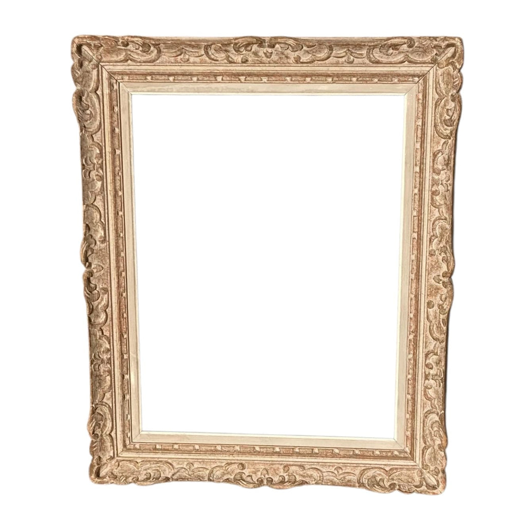 Ancien cadre Montparnasse bois sculpté décor style Berain