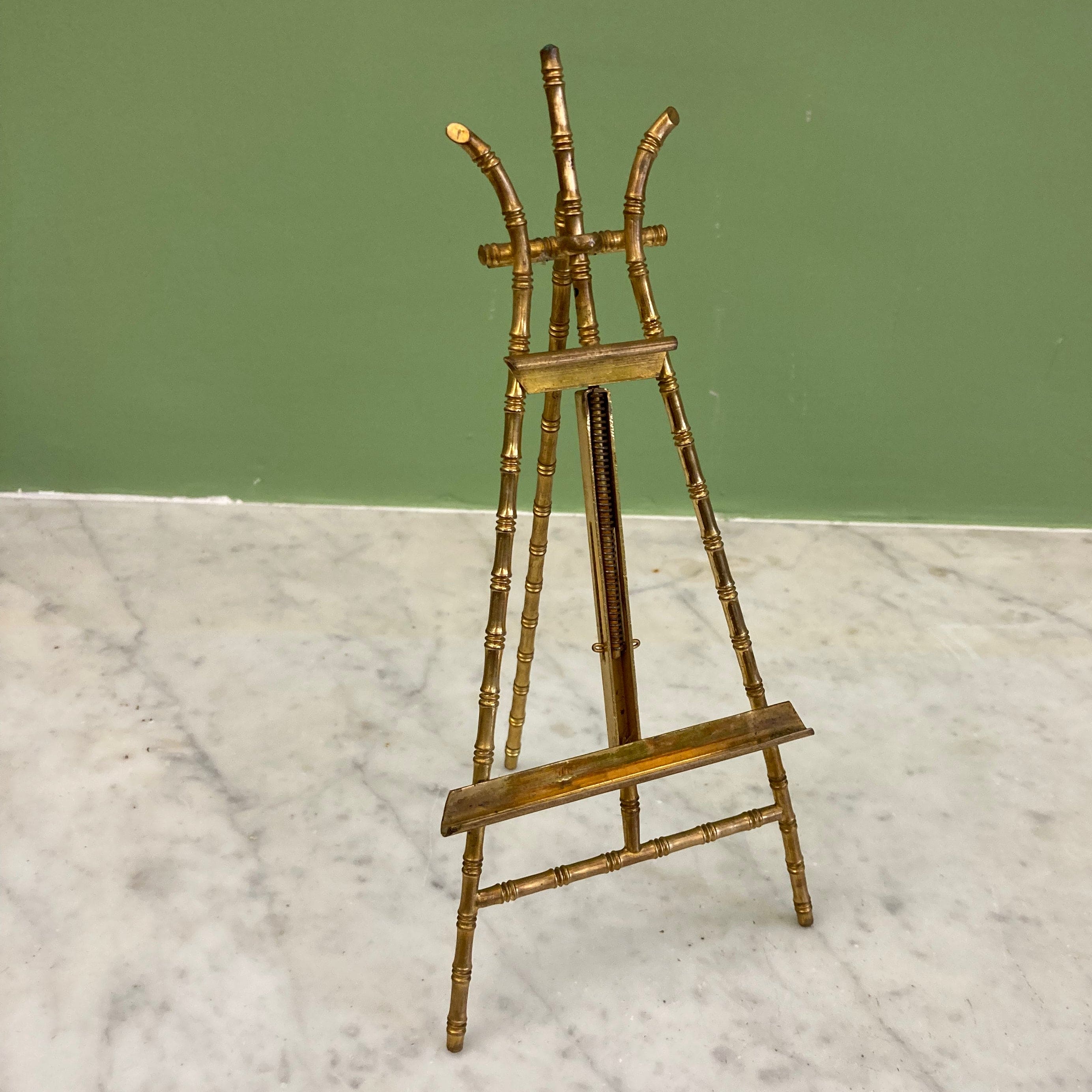 Ancien cadre photo chevalet en bronze