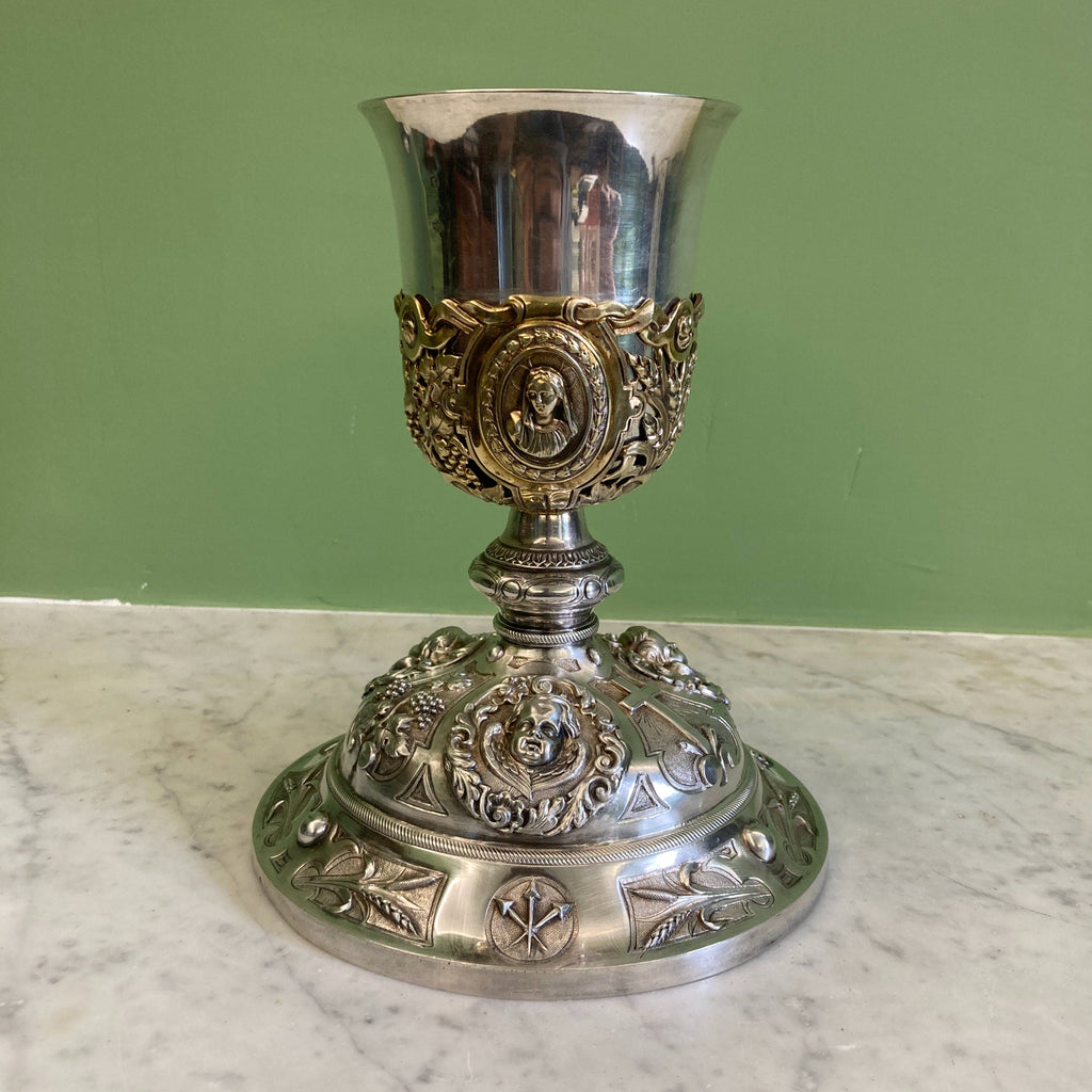 Calice en argent massif et vermeil par Favier