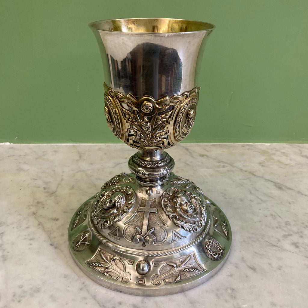 Calice en argent massif et vermeil par Favier