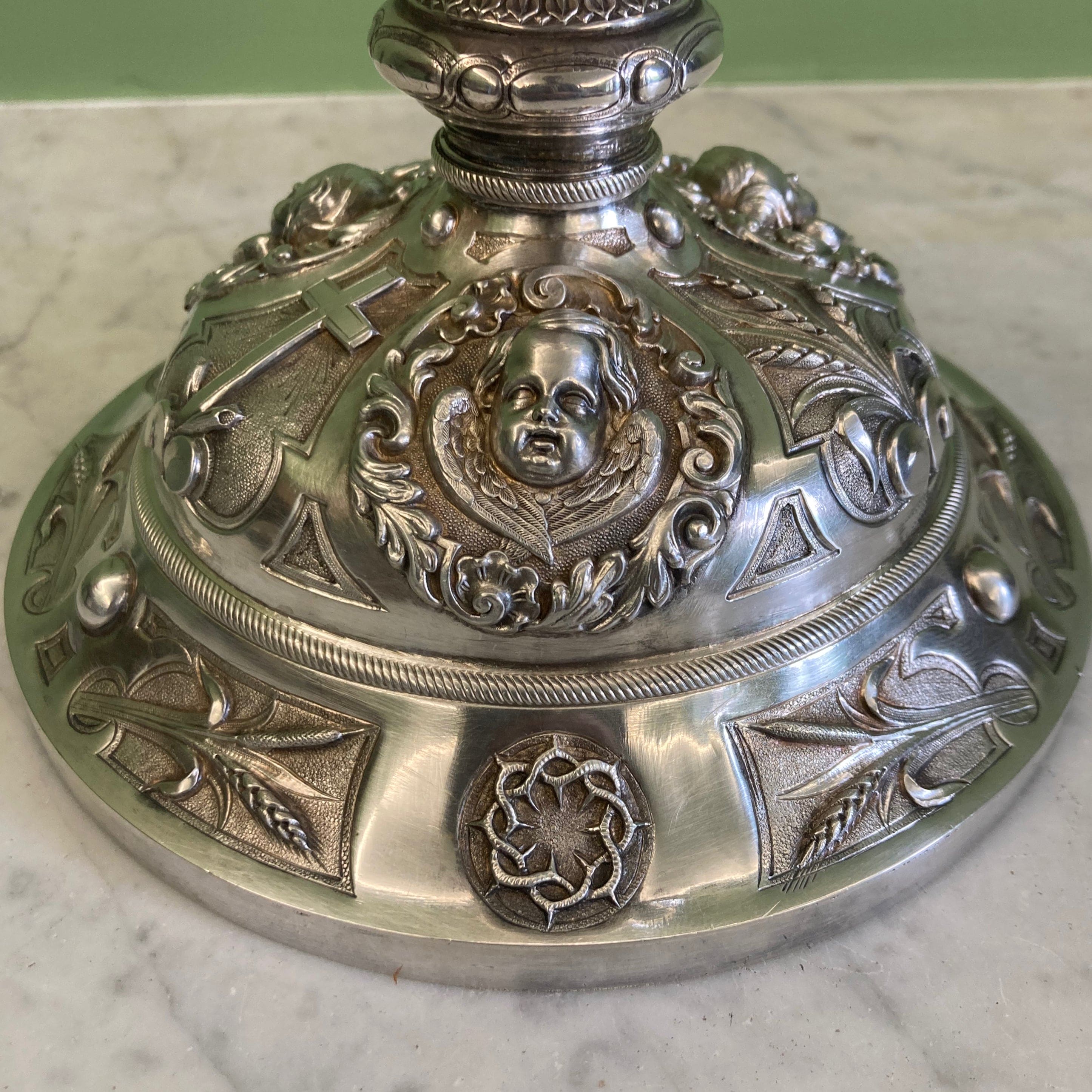 Calice en argent massif et vermeil par Favier