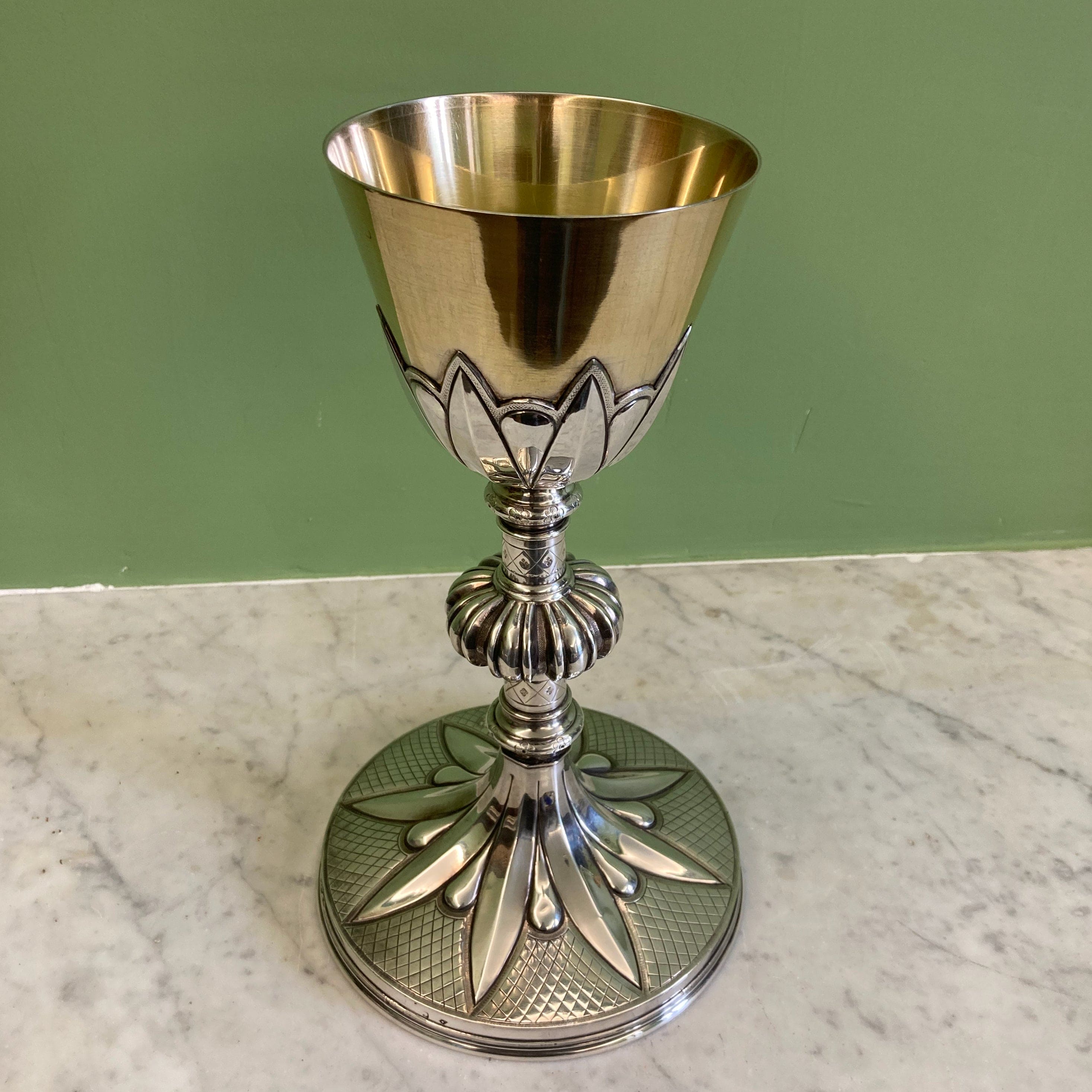 Ancien Calice de la Maison Favier en Argent massif et vermeil