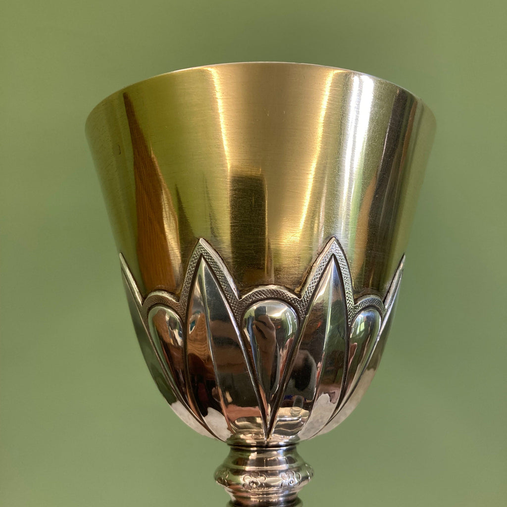 Ancien Calice de la Maison Favier en Argent massif et vermeil