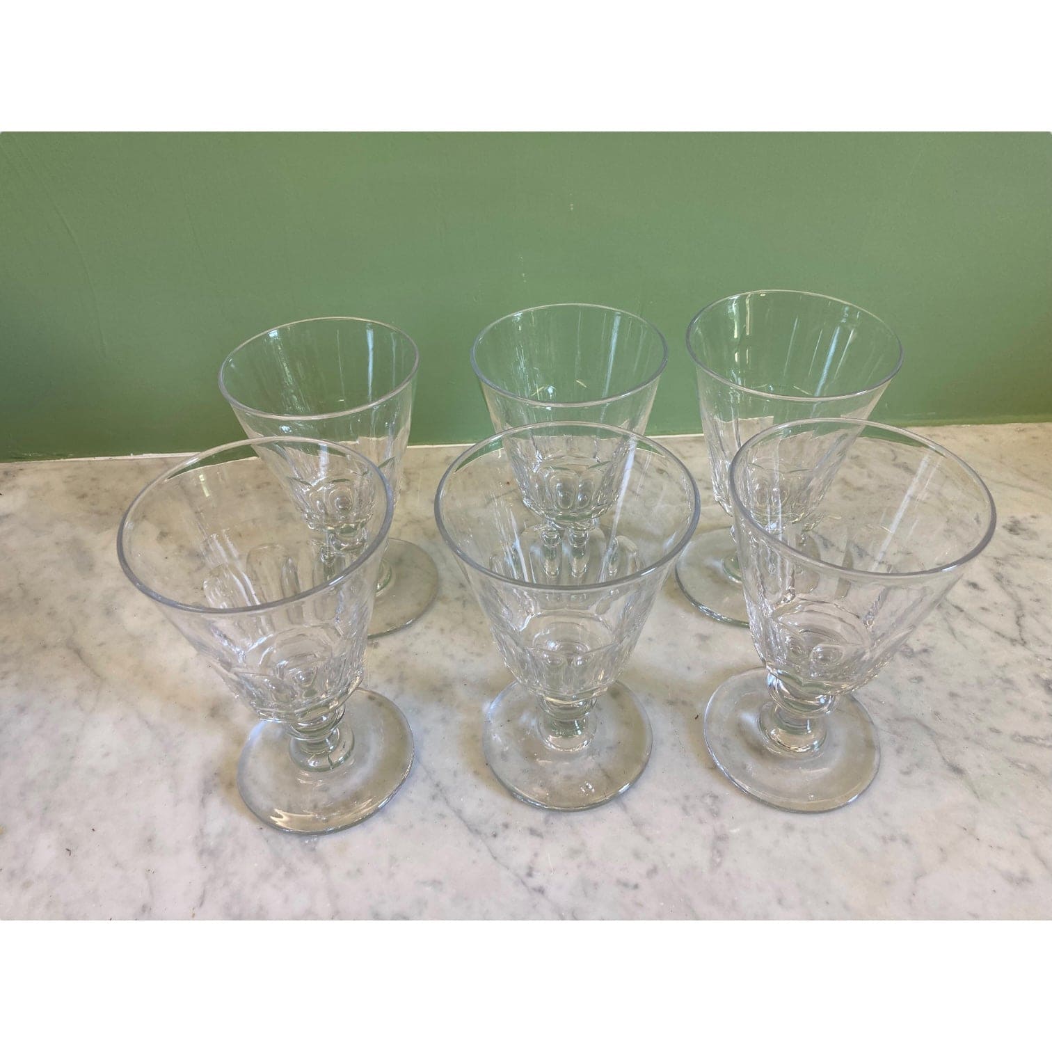 Saint-Louis 6 verres caton en cristal