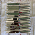 Christofle modèle rubans croisés 12 couteaux à entremets