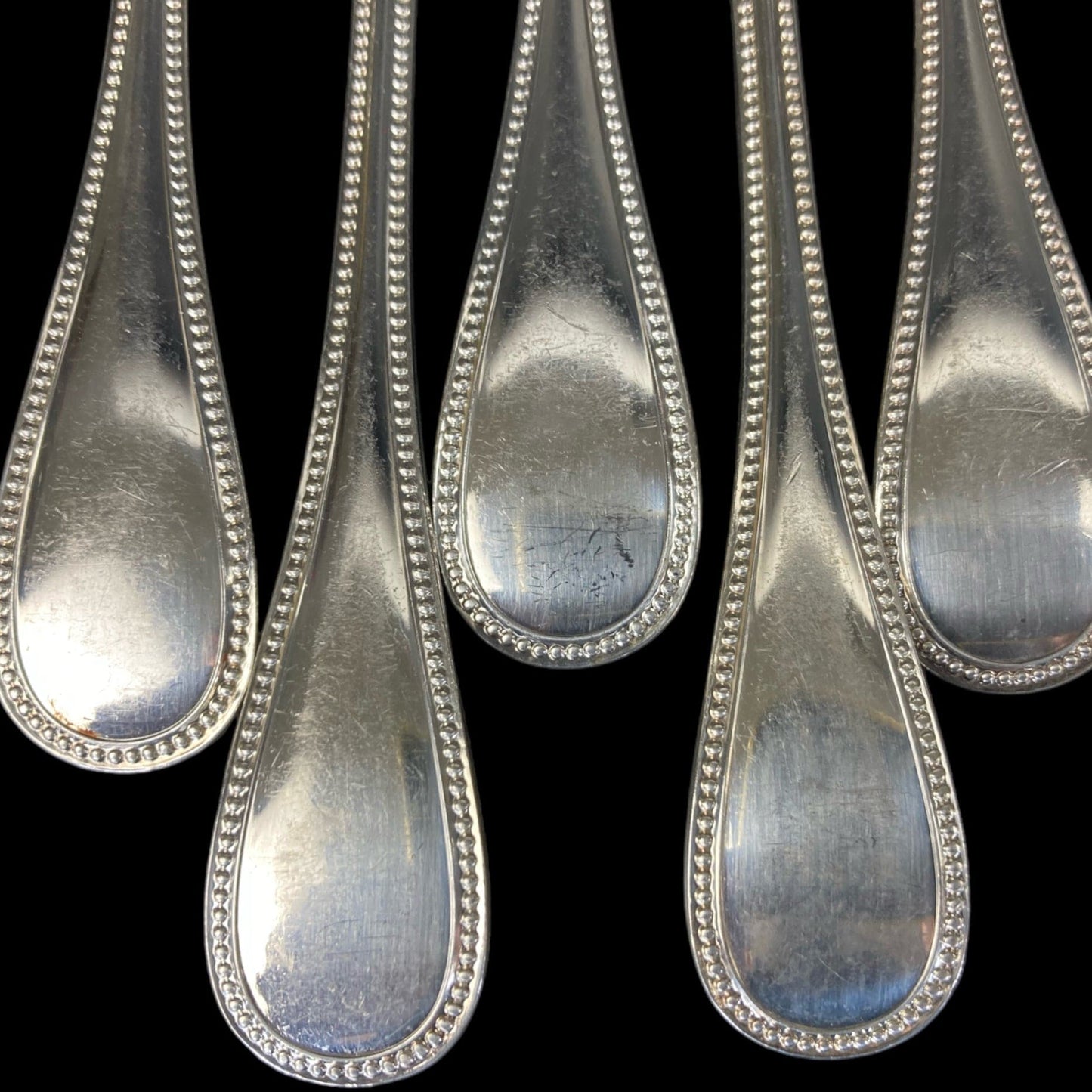 12 fourchettes à huitres christofle perles