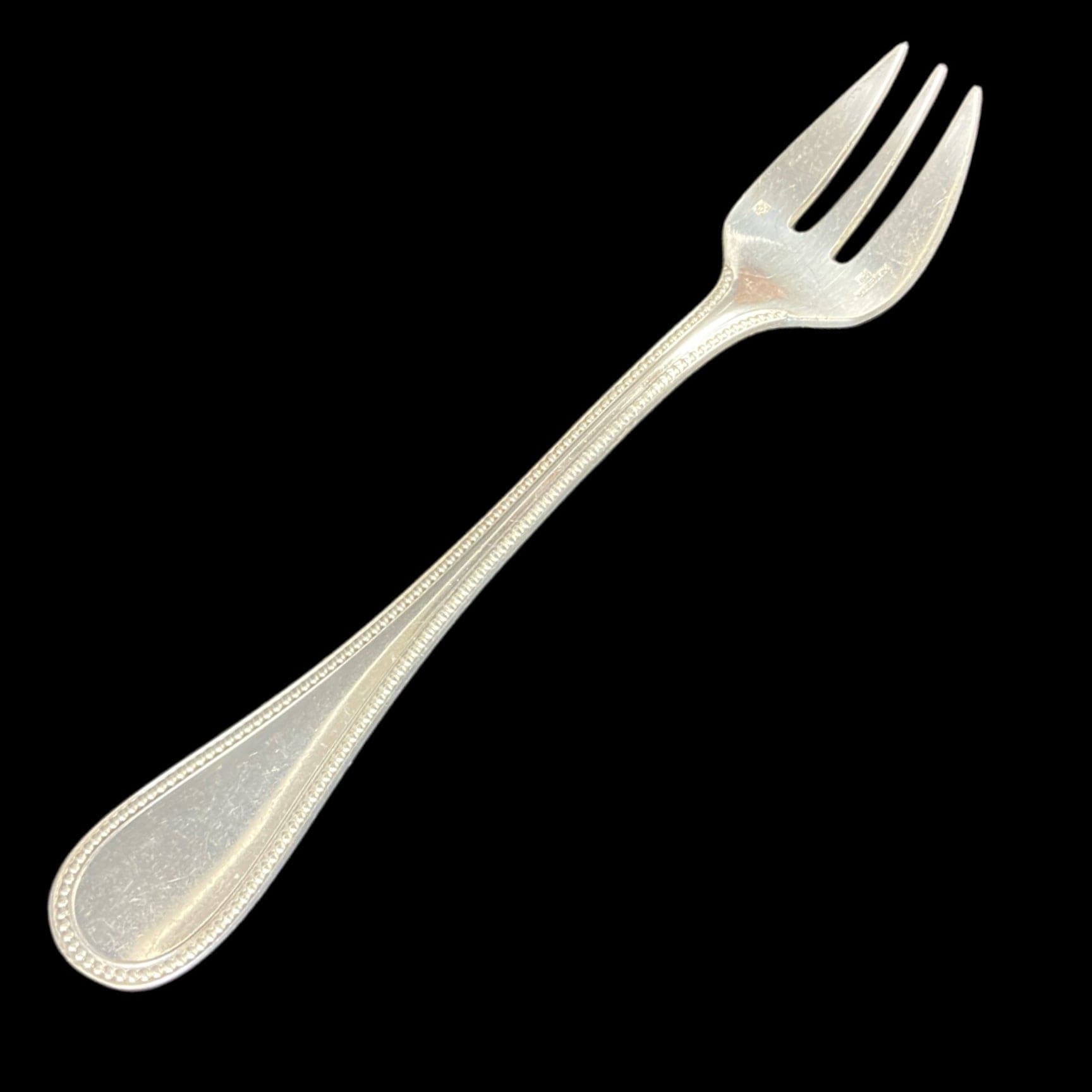 12 fourchettes à huitres christofle perles