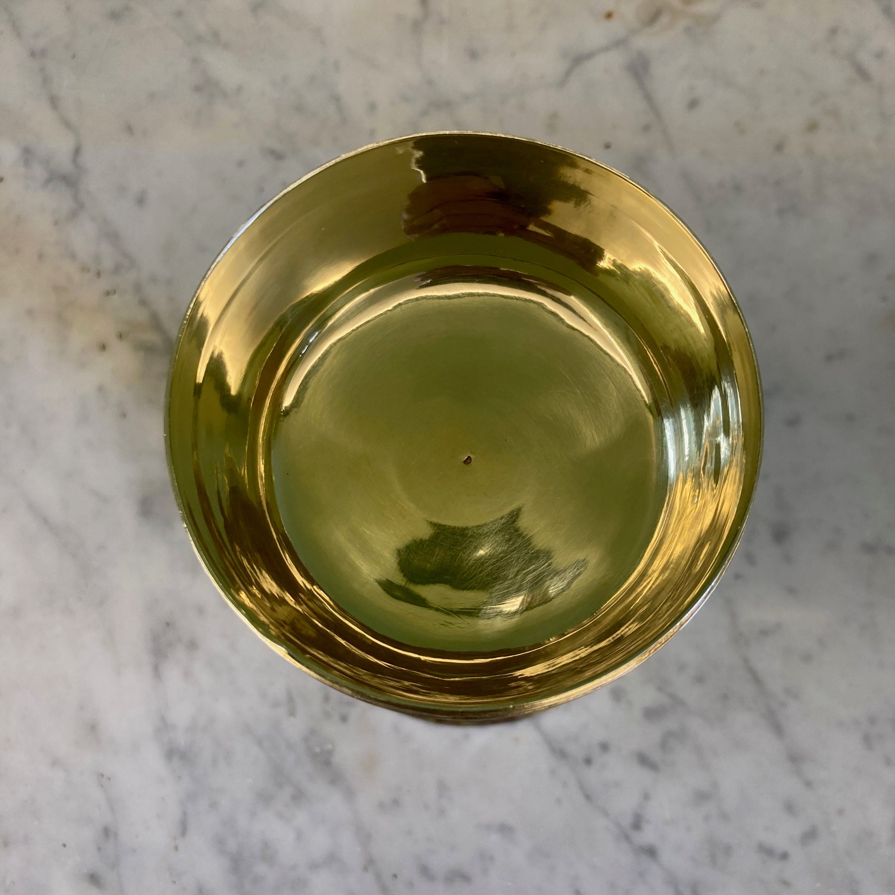 Ancien Ciboire époque Empire en argent massif et vermeil