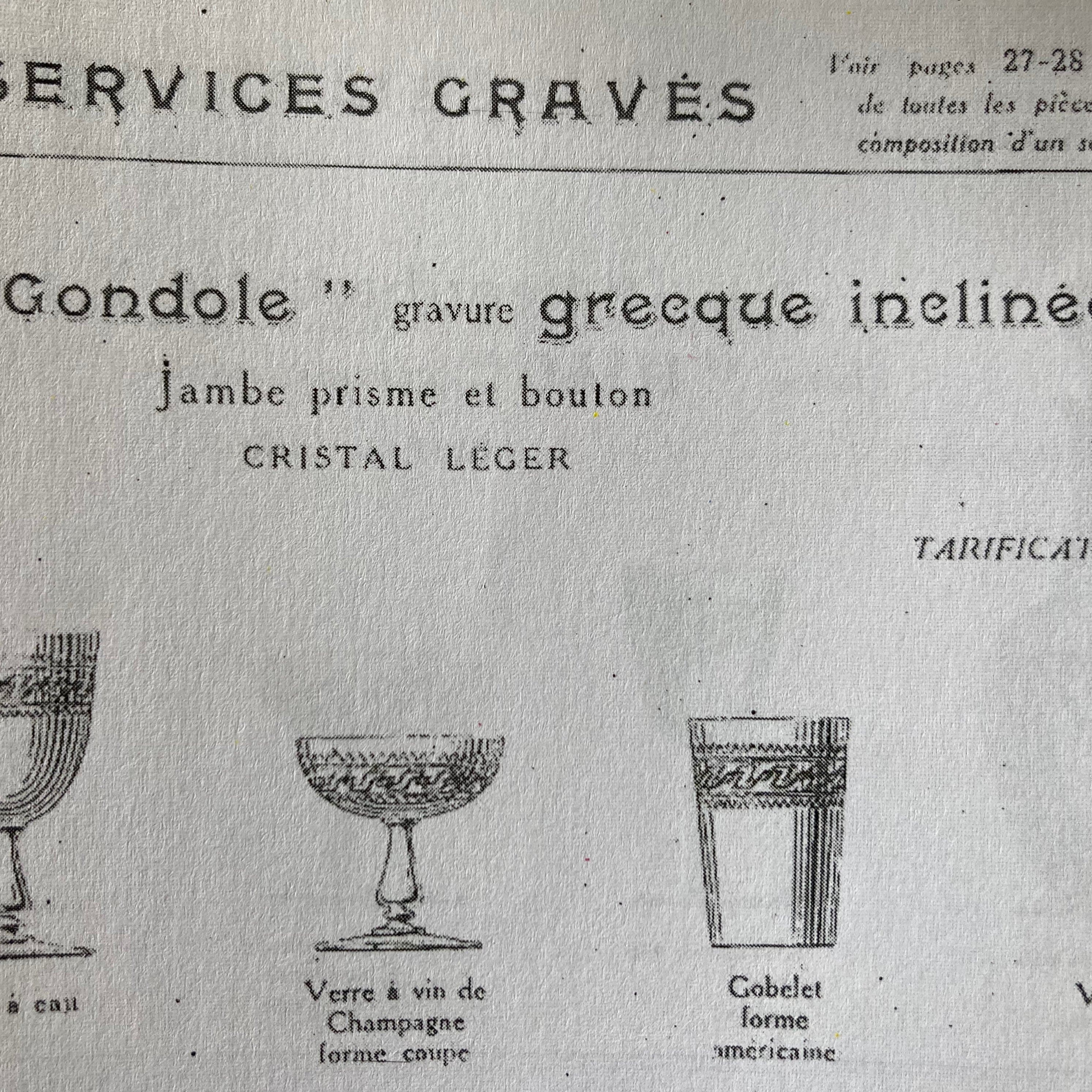 Coupe champagne Baccarat 