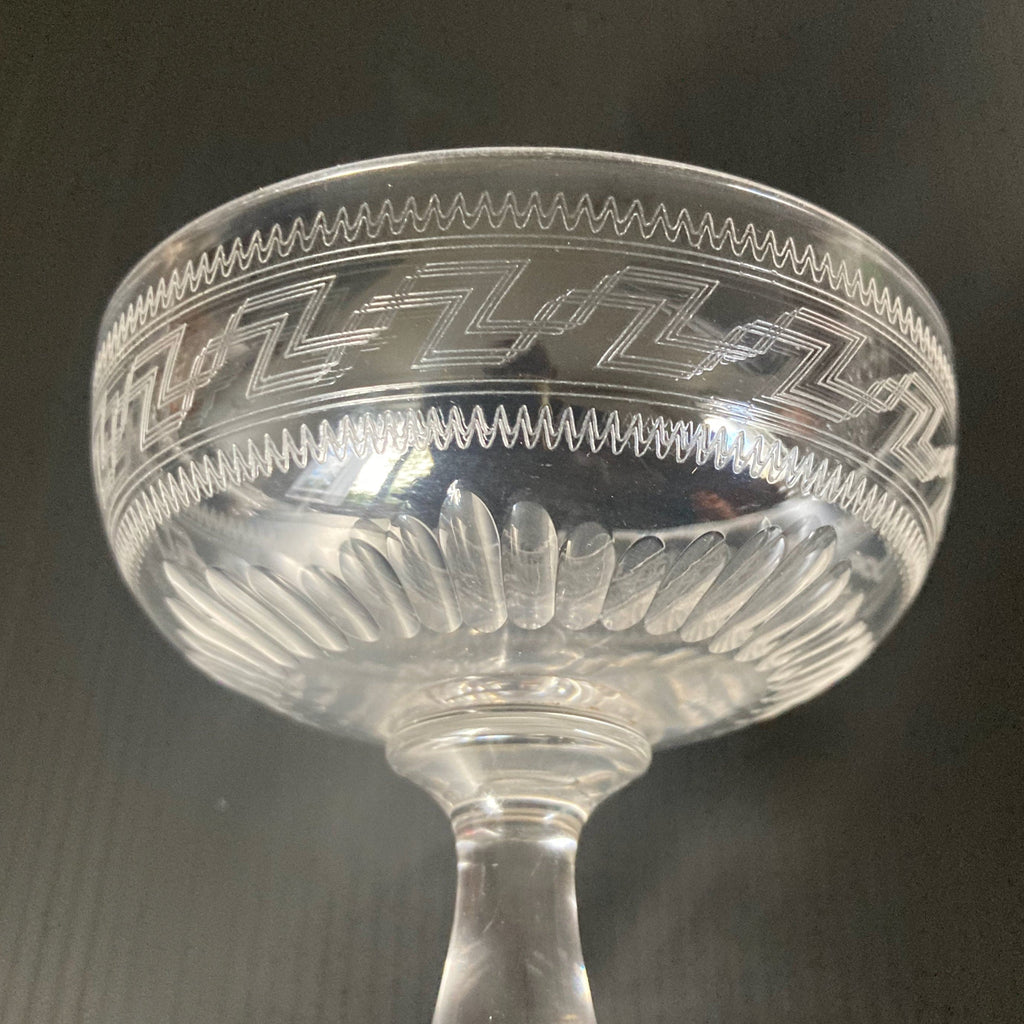 Paire de coupes cristal Baccarat