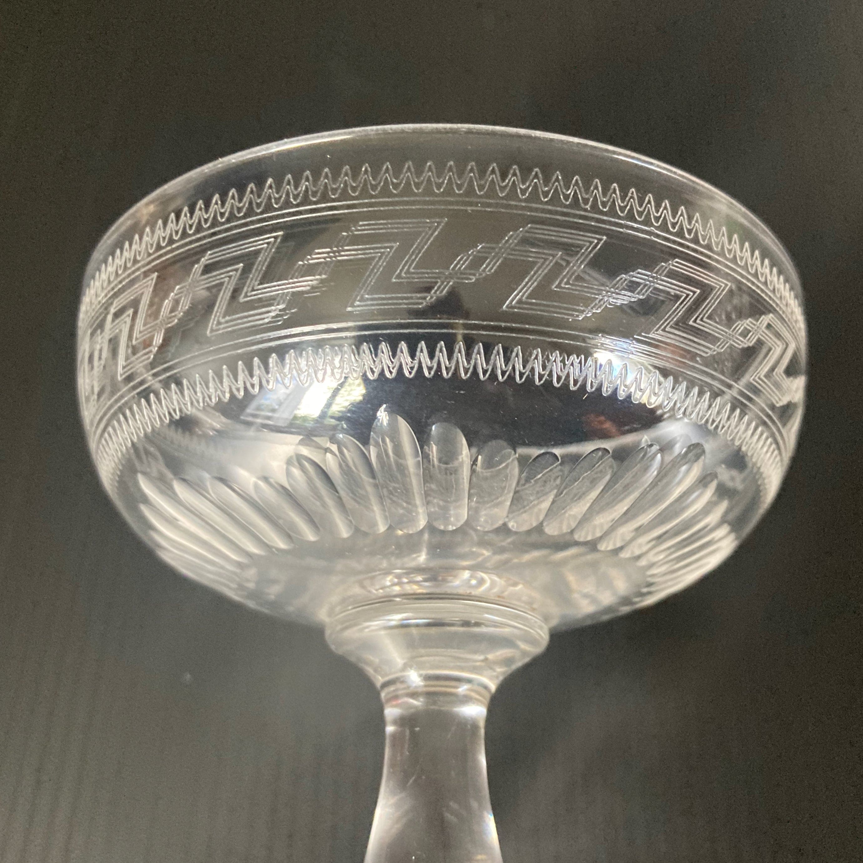 Paire de coupes cristal Baccarat