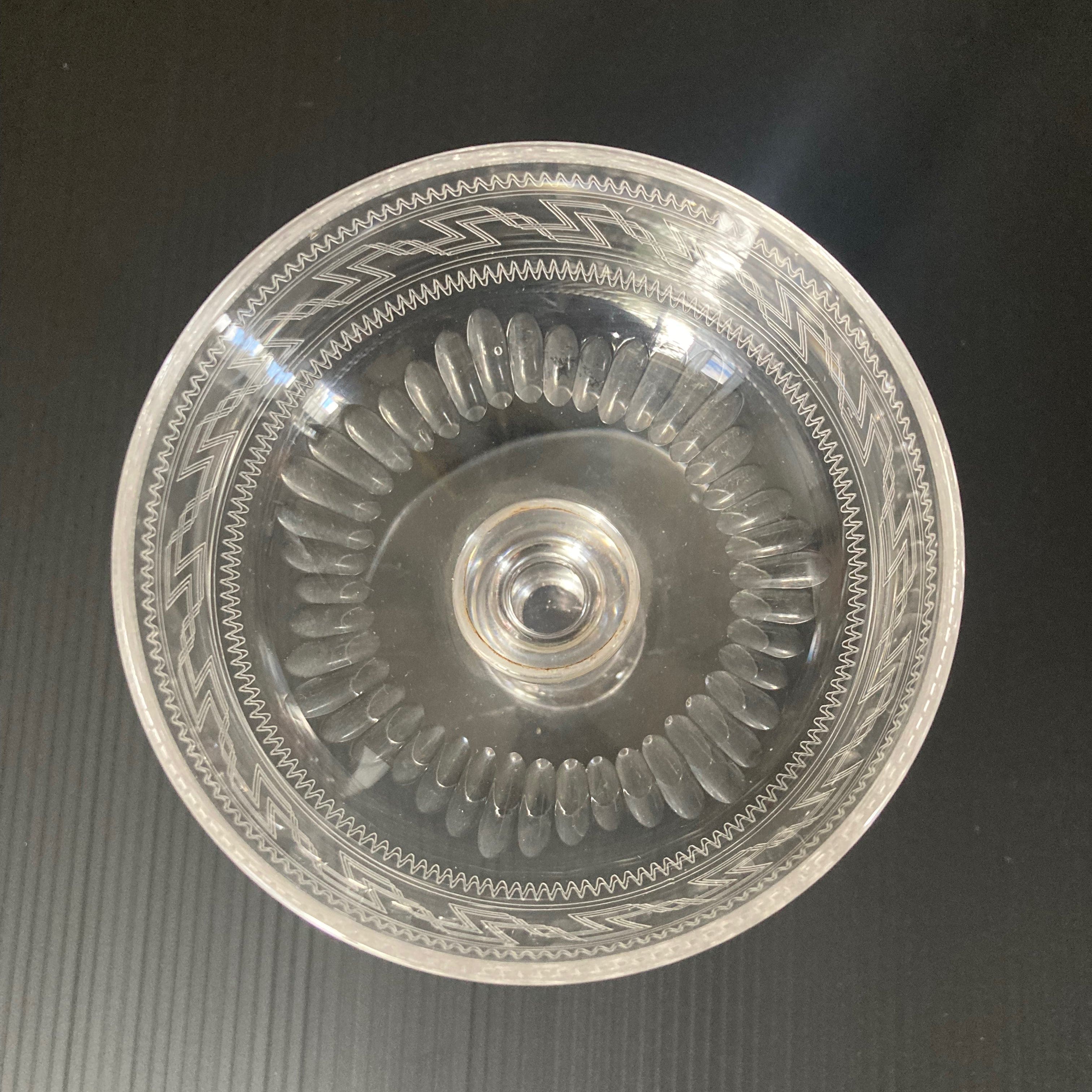 Paire de coupes cristal Baccarat
