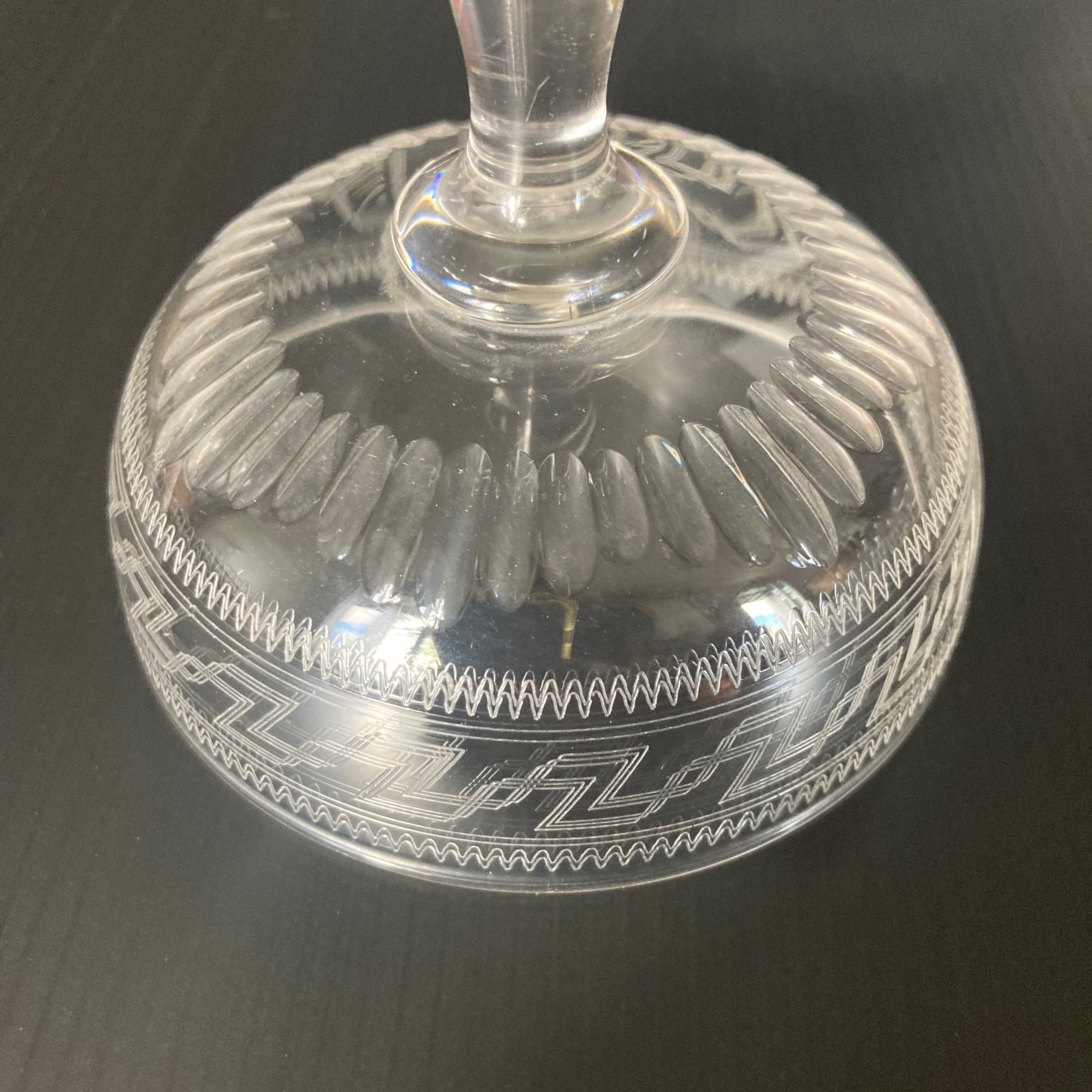 Paire de coupes cristal Baccarat