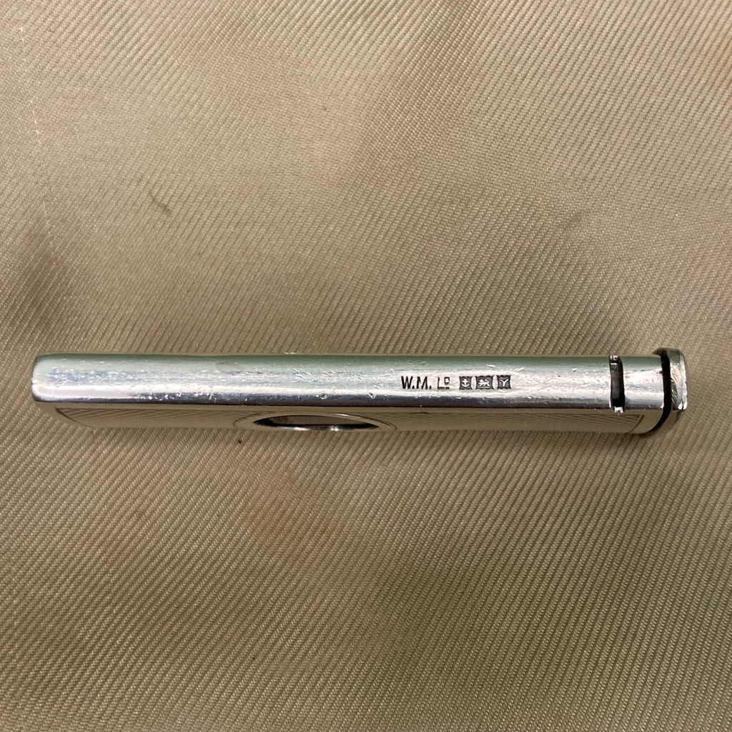 Coupe cigare de poche en argent massif vintage