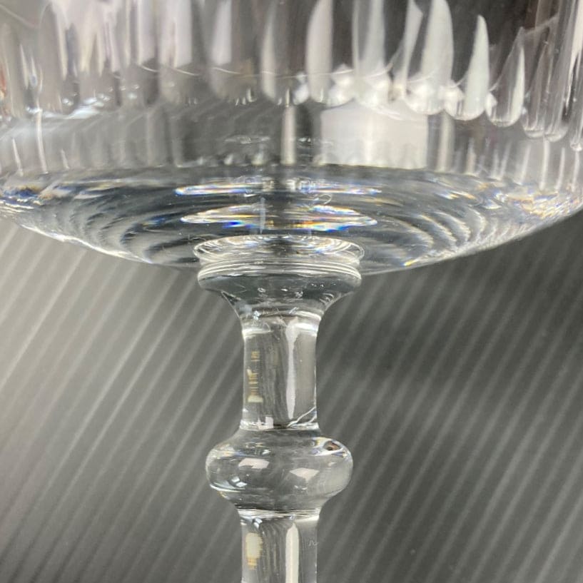 6 coupes à champagne en cristal de Baccarat