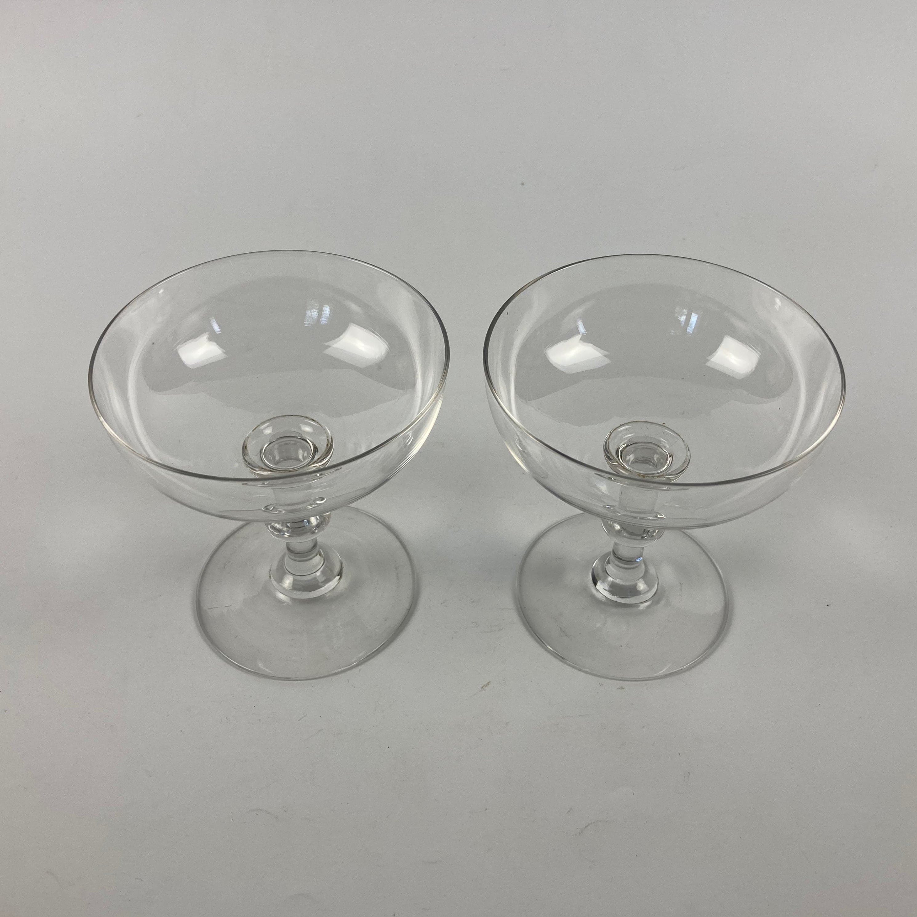 paire de coupes à champagne cristal BACCARAT