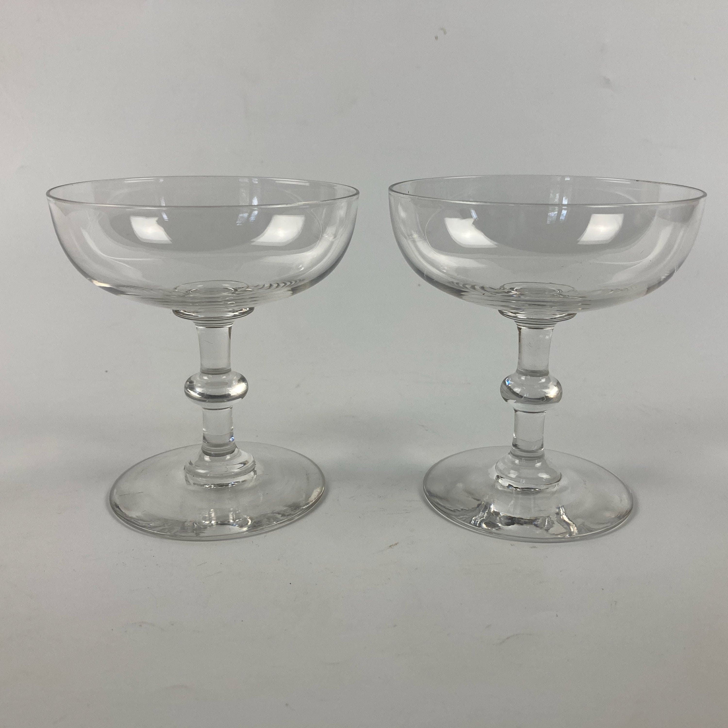 paire de coupes à champagne cristal BACCARAT