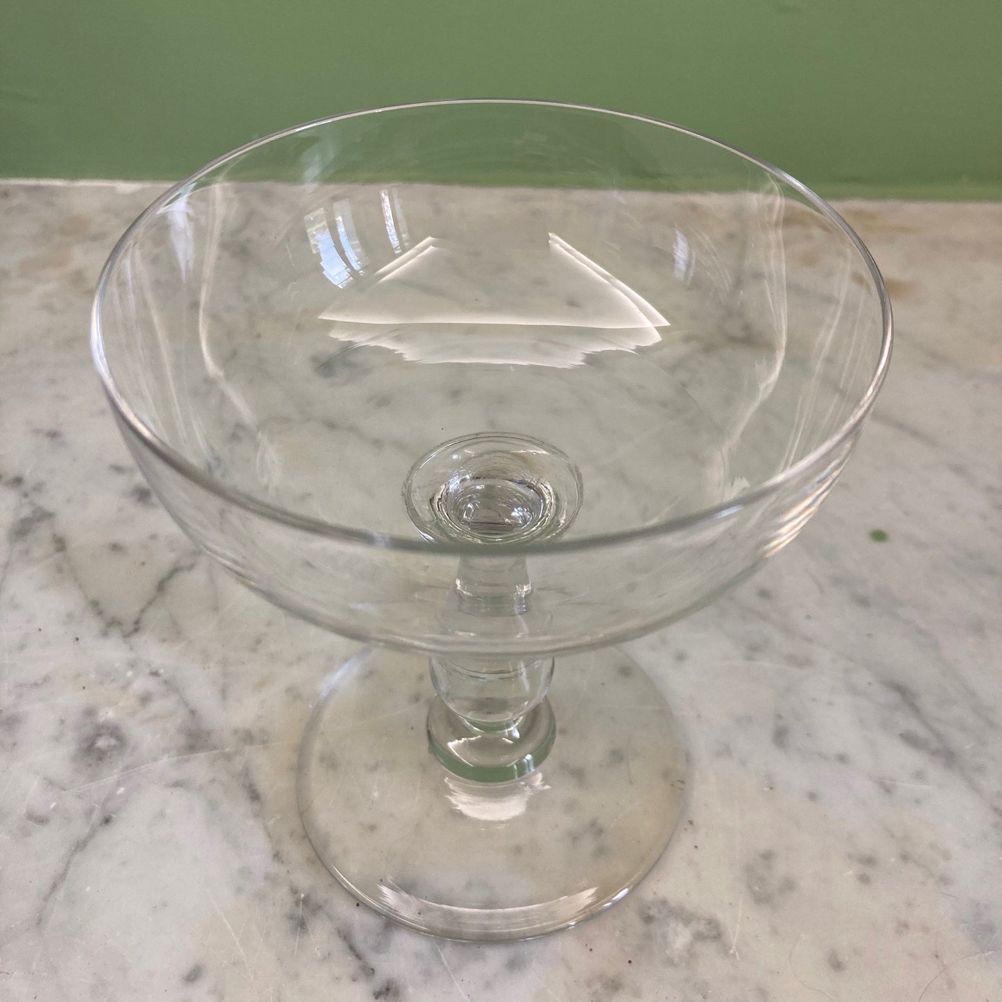 4 Coupes à champagne en cristal de  Baccarat vers 1900