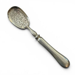 Ancienne cuillère saupoudreuse en argent massif du 19ème.