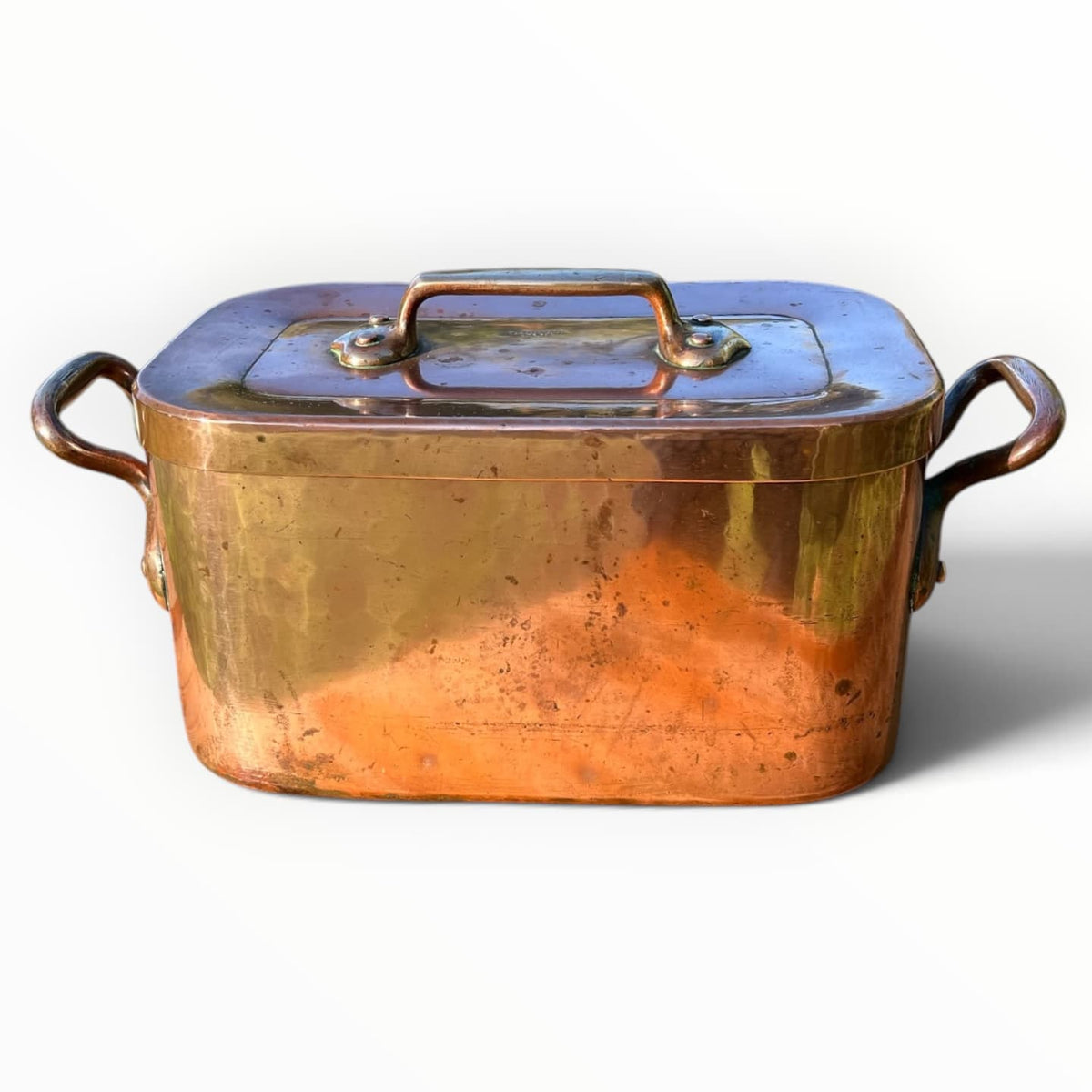 Ancienne daubière de marque Dehillerin en cuivre étamé vers 1900