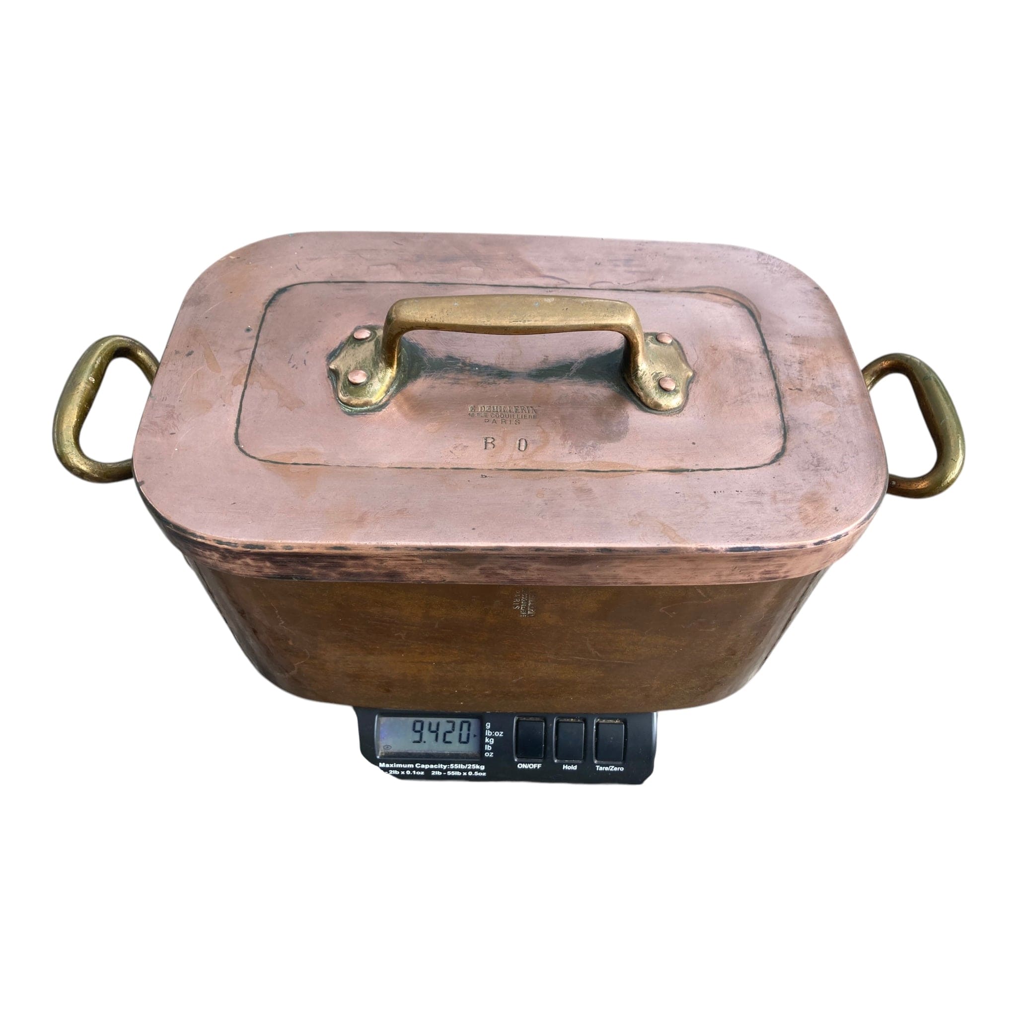 Dehillerin daubière cuivre étamé vers 1920