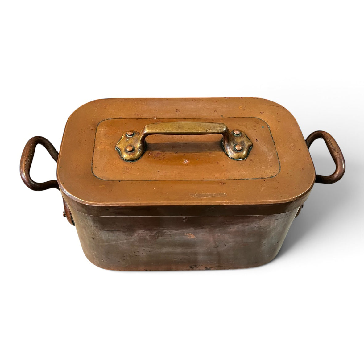 Ancienne daubière de marque Dehillerin en cuivre étamé vers 1900