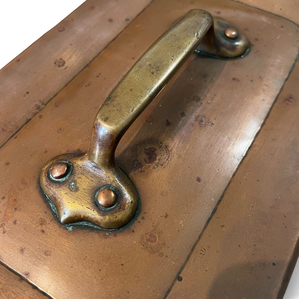 Ancienne daubière de marque Dehillerin en cuivre étamé vers 1900