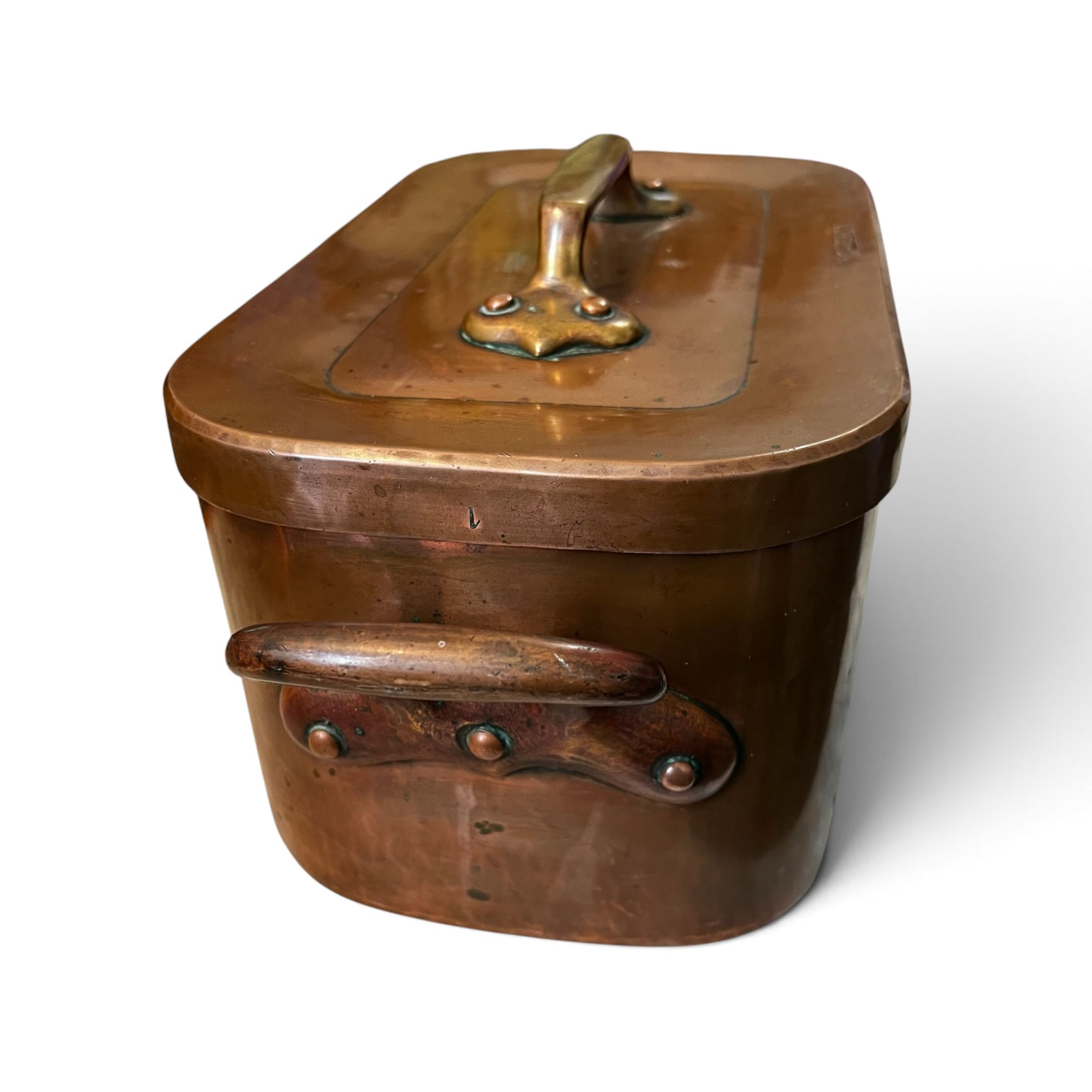 Ancienne daubière de marque Dehillerin en cuivre étamé vers 1900