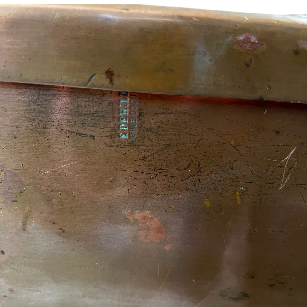 Ancienne daubière de marque Dehillerin en cuivre étamé vers 1900
