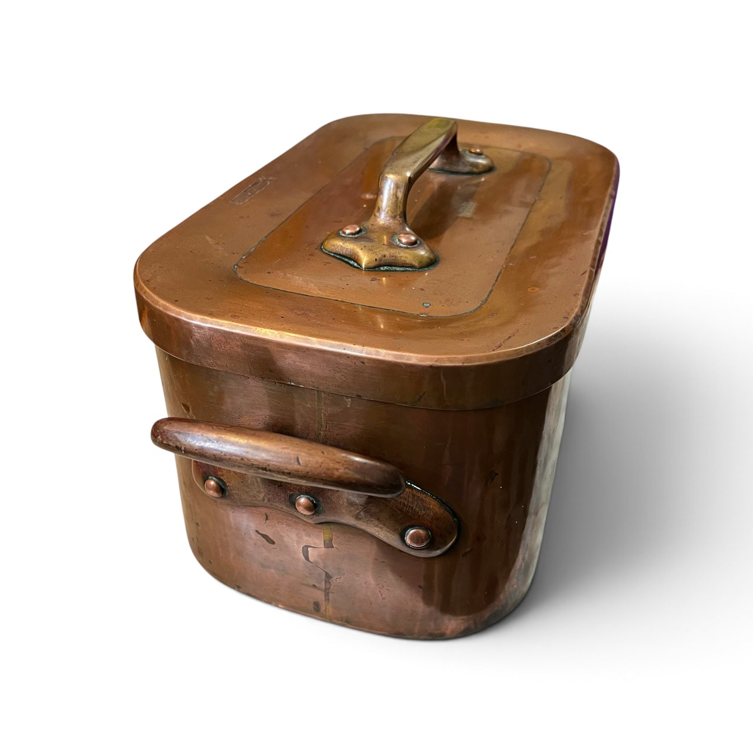 Ancienne daubière de marque Dehillerin en cuivre étamé vers 1900